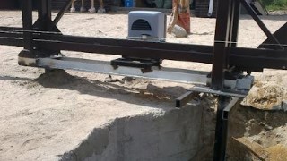 Купить сваи для ворот в Александров. Заказать ворота на сваях под ключ от 22050 руб